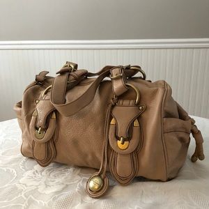 Jessica Simpson Beige Handbag with Buckles